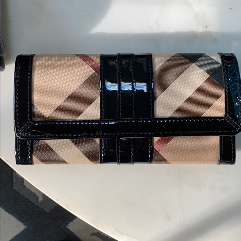 Burberry Black Patent Wallet